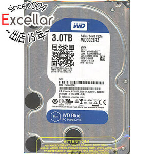 【中古】Western Digital製HDD WD30EZRZ 3TB SATA600 5400 0～100時間以内 [管理:1050023584]