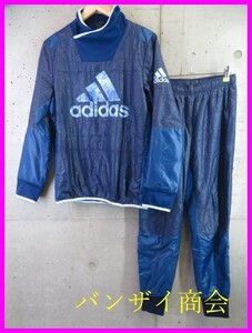 032c25◆良品です◆セットアップ◆adidas アディダス 中綿 ナイロンジャージ 上下 S/ジャケット/ウインドブレーカー/ジャージパンツ/メンズ