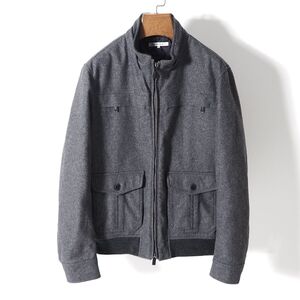 NZ-035◎【美品】ユナイテッドアローズ UNITED ARROWS グリーンレーベル リラクシング 中綿 ジャケット ブルゾン グレー L メンズ