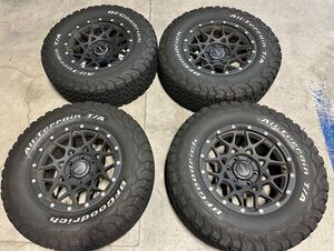 BFGOODRICH ALL-TERRAIN T/A K02 2022年製タイヤホイール4本セット！RAYS製　DAYTONA M8 ランクルプラドに！ 