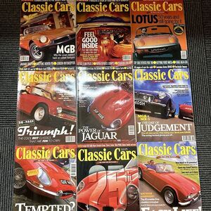 B1464　1998年「CLASSIC CARS」クラシックカー 9冊SET 英国旧車雑誌　英国車 カスタム 古本　雑誌 旧車　ビンテージ　自動車