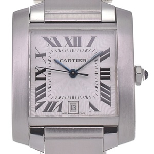 カルティエ CARTIER W51002Q3 タンクフランセーズ LM 自動巻き メンズ 美品 J#131502