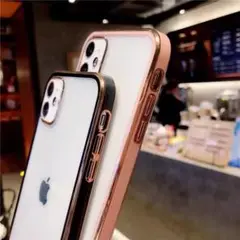 iPhoneX/XS　ケース SNSで話題中 韓国 オシャレ 背面クリア