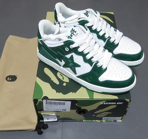 Bape SK8 Sta Green White Patent 26.5cm