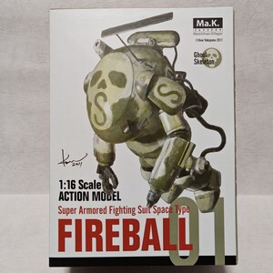 中古開封品★1/16 S.A.F.S. 宇宙タイプ ファイアボール スカル迷彩★アクションモデル 千値練★マシーネンクリーガー Ma.K. S.F.3.D