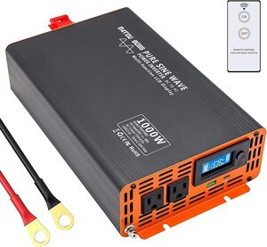 インバーター 正弦波 24V 1000W 純正弦波 DC 24VをAC 100Vに変換 3口出力ソケット×2 USBソケット×1 Type-C×1 最大2000W