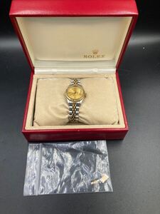 Rolex ロレックス　デイトジャスト　69173 不動品　 腕時計　箱付き　コマ付き　レディース