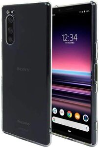 Xperia 5 SO-01M SOV41 901SO スマホケース エクスペリア クリア カバー 耐衝撃 薄型 耐熱性 シンプル