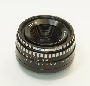 ドイツ製 Pentaflex - Color 2.8/50 ゼブラ M42 262B-416 中後期型 PENTACON Meyer-Optik Domiplan Triplet