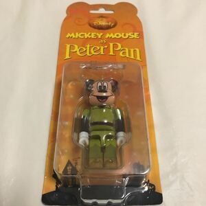 ミッキーマウス ピーターパン ベアブリック 100% MICKEY MOUSE as Peter Pan BE@RBRICK