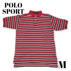 【POLO SPORT】半袖ポロシャツ★ボーダー★赤★メンズ