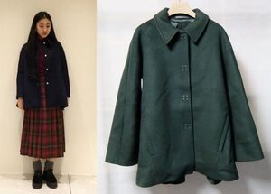 ACNE STUDIOS ACEL 裾フレア コート38深緑