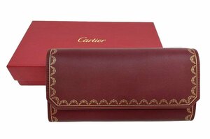 未使用品！Cartier【カルティエ】L3001753 ガーランド ドゥ カルティエ インターナショナル ウォレット 二つ折り長財布 （4572）