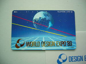 ★テレホンカード　WORLD DESIGN EXPO 89/ ワールドデザインエキスポ　89 テレカ ５0度数　テレカ　未使用■送料無料！