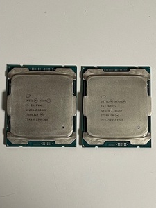 送料無料 2枚セット intel XEON E5-2620V4 Intel CPU 2.1GHz/ターボ最大3.0Ghz 8コア 16スレッド ソケット FCLGA2011-3 サーバー用 中古品