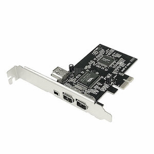 【C0086】IEEE 1394 6pin×3 4pin×1 増設カード PCI Express 拡張カード IEEE1394インターフェイスカード