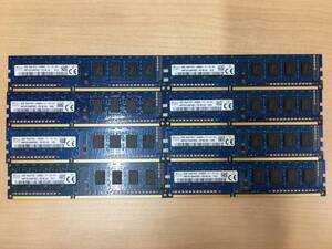 B3107)SKhynix 4GB 1Rx8 PC3-12800U 中古動作品8枚＝32GB