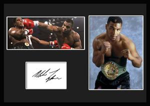 boxing!プロボクサー!ボクシング元世界王者!Mike Tyson/マイク・タイソン/サインプリント&証明書付きフレーム-1