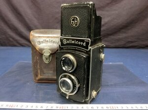 L0728 ローライコード Rolleicord 二眼レフカメラ Carl Zeiss Jena Triotar 1:4.5 f=7.5cm ケース付　中古