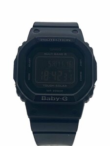 CASIO◆ソーラー腕時計_BABY-G/デジタル/-/BLK/BLK