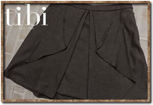 美品！！☆tibi NEW YORK　ティビ　デザインスカート　茶☆