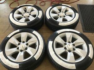 売り切り 在庫処分 ハイエース プラド 純正アルミホイール + ナスカー 215/60R17C 109/107R 24年製 新品 ハイエース ホワイトレター