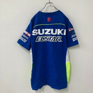 SK336 オフィシャル　チームスズキ　suzuki 半袖Tシャツ エクスター ブルー 青 メンズ M