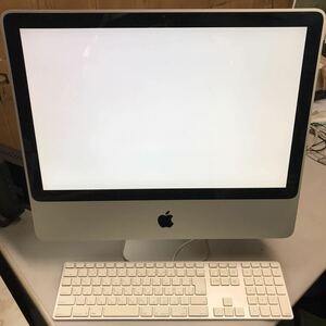 Apple アップル iMac モデルA1224 モニター デスクトップPC ジャンク品 電源 モニター起動済み キーボード A1243 動作未確認