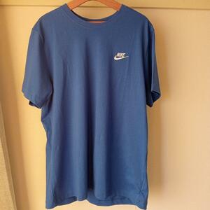 美品ナイキNIKE刺繍タグXLサイズブルーTシャツアディダス