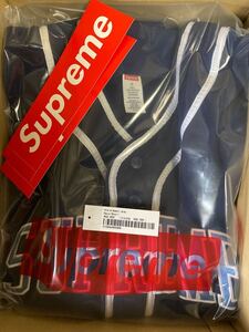 新品未使用 Ssize Supreme Polartec Baseball Jersey Navy Sサイズ シュプリーム ポーラテック ベースボール ジャージー ネイビー 