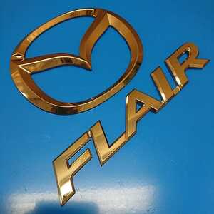 MAZDA FLAIR GOLD EMBLEM マツダ フレア ゴールドエンブレム VIP ビップ CUSTOM カスタム ワゴンR HYBRID ハイブリッド