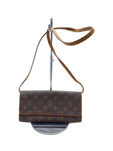 LOUIS VUITTON◆ポシェット・ツインGM_モノグラム・キャンバス_BRW/PVC/BRW