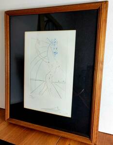 ★スペイン購入品　Salvador Dali サルバドール・ダリ 【カバの女】リトグラフ 142/175　石版画　カバ　絵画　アート　ヨーロッパ　西洋