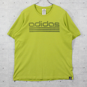 L / 古着 Tシャツ 半袖 adidas アディダス ロゴ プリント トップス SMO-2209031