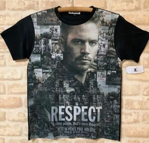 ポールウォーカー respect Tシャツ　Lサイズ　管5010 ワイルド スピード