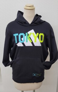 adidas　TOKYO フーディー　 ブラック 古着 パーカー size S スウェット