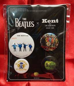 【送料無料】ビートルズ　バッジセット　THE BEATLES × Kent IN TRADITION【非売品・NOT FOR SALE】