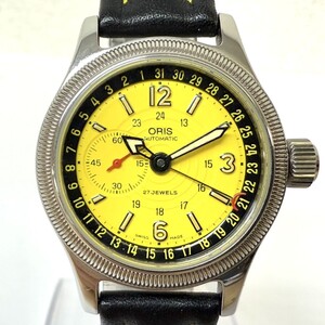 I834-I69-477◎ ORIS オリス ポインターデイト 7487 27石 ボーイズ 腕時計 自動巻き 稼働