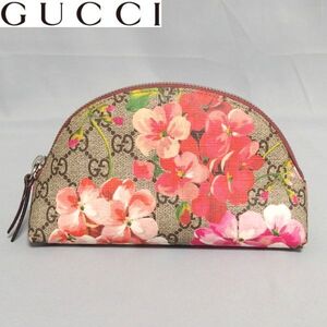 ★GUCCI GG Blooms Supreme Cosmetics Pouch 431380 GG ブルームス スプリーム コスメ ポーチ フラワー 花柄 グッチ★