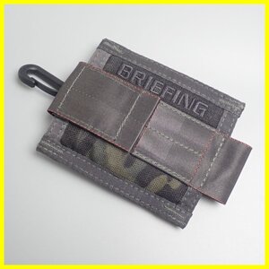 ★美品 BRIEFING/ブリーフィング ボールホルダー マルチカムブラック/迷彩/BRG191G23/ボール3個収納/ケース/ゴルフ用品&1951600173