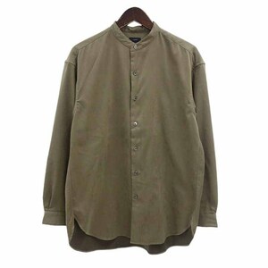 【特別価格】JOSEPH HOMME ノーカラー ポリエステル シャツ ベージュ ベージュ メンズ44