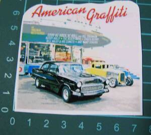 アメリカン・グラフィティ　American Graffiti　ドライブ・イン　◆　防水ステッカー