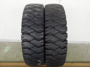 6.00-9 10PR ダンロップ POWERLIFTER FK71 中古 2本セット フォークリフト X1527