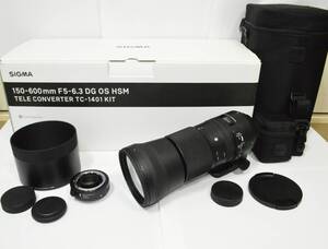 #a1841【外観美品】 SIGMA シグマ Contemporary 150-600mm F5-6.3 DG 1.4xテレコンバーターキット (ニコンF用)