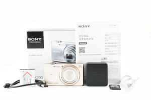 3473 【美品】 SONY Cyber-shot DSC-WX200 Digital Camera 18.2MP Gold ソニー コンパクトデジタルカメラ 0326