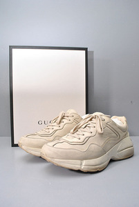 GUCCI RHYTON Leather Sneaker グッチ/ライトン/スニーカー/アイボリー/27.5cm