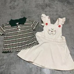 USA古着　ジャンバースカート　ビンテージkids kidsビンテージ　コーデ