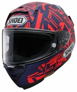 X-Fifteen MARQUEZ DAZZLE［エックス フィフティーン マルケス ダズル TC-10 レッド／ブルー］ヘルメット　サイズXL X-15 未開封品 SHOEI