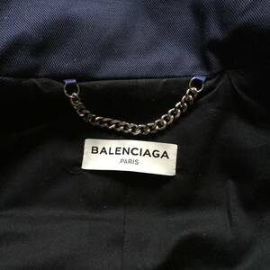 ヴィンテージ レア　BALENCIAGA バレンシアガ 美品　ネイビー　上着　アウター ブルゾンジャケット レディース 