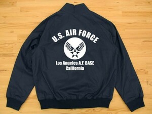 U.S. AIR FORCE ネイビー スイングトップ 白 4XL フライトジャケット ma-1ミリタリー エアフォース